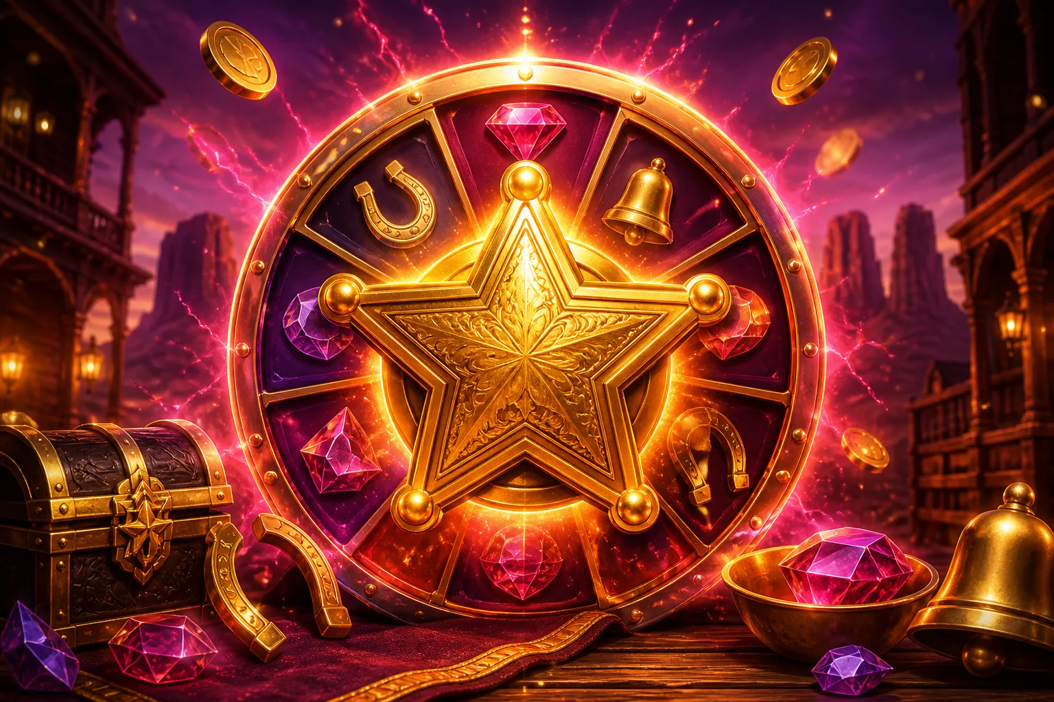 Cove Fortune Wheel showing free credits, bonus spins, and prize segments