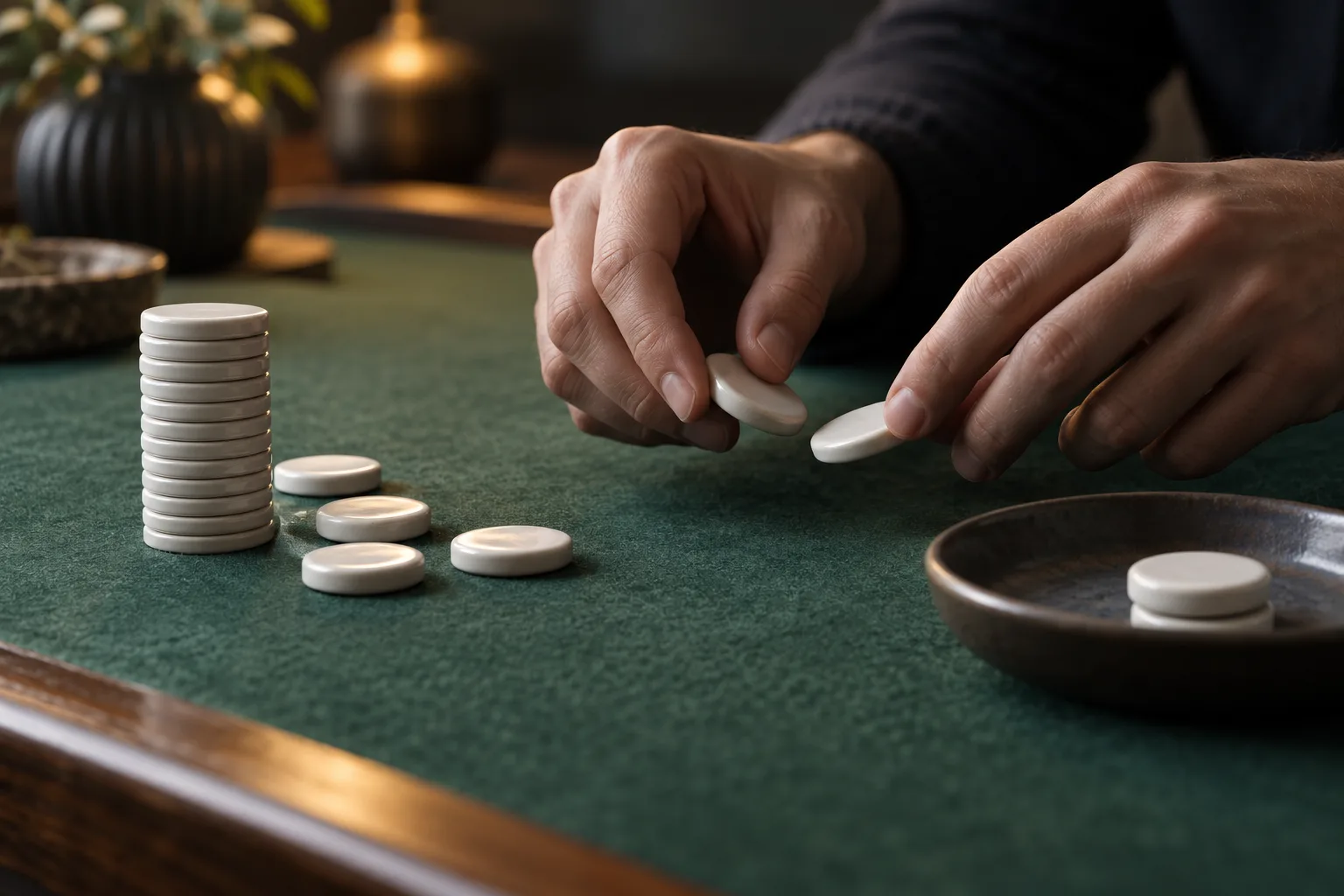 A small group of returned tokens aligned against a visibly larger group representing the original stake, Anonymous cropped